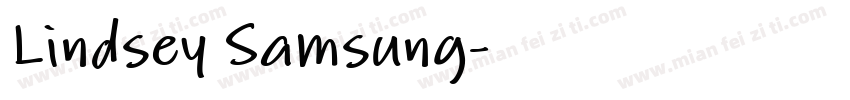Lindsey Samsung字体转换